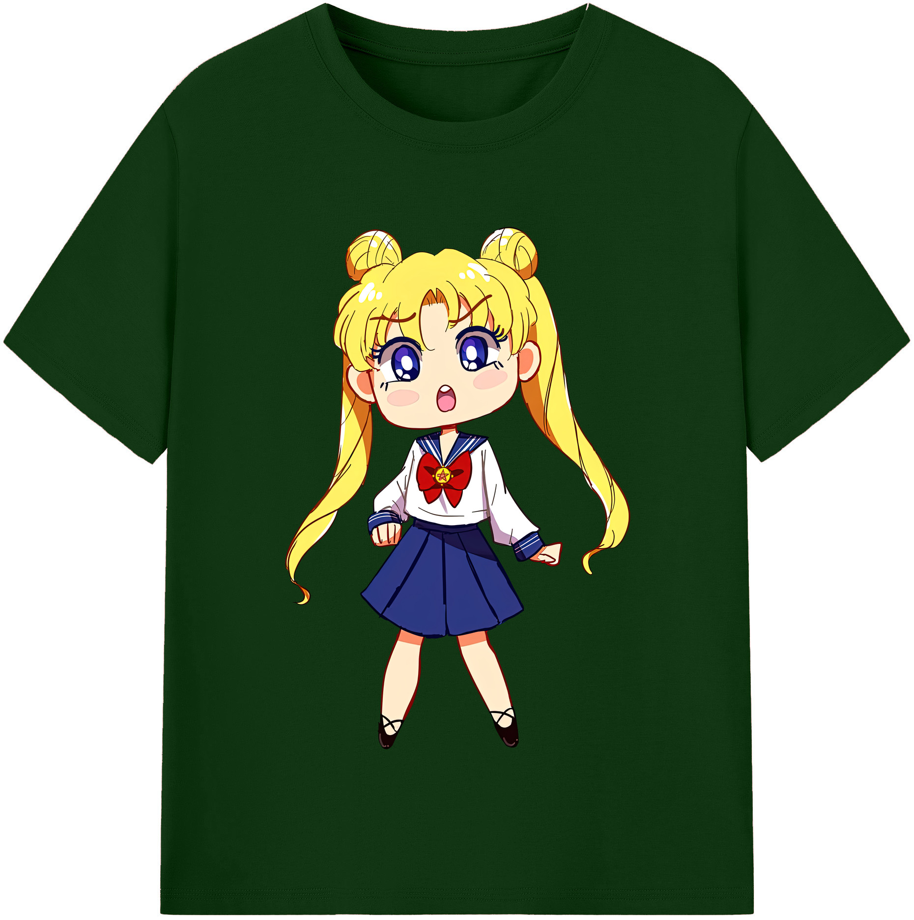 （画像用） 美少女戦士セーラームーン 愛野 美奈子 あいの みなこ Sailor Moon Aino Minako 綿100％半袖Tシャツ（フロントプリント）